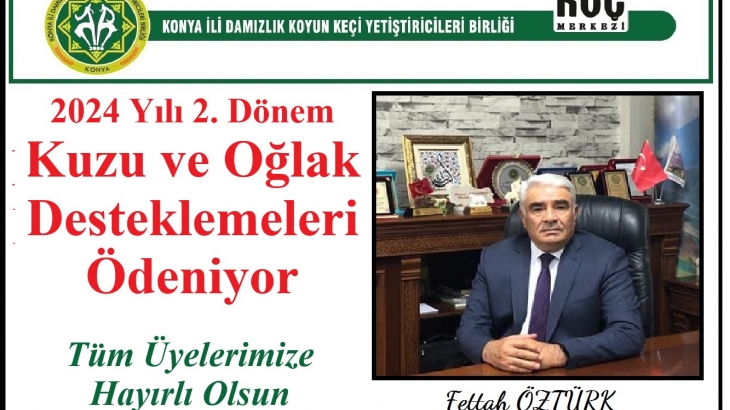 2024 Yılı 2.Dönem Küçükbaş Hayvancılık Destekleri Ödeniyor!!!